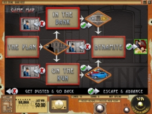 Reel Crime Slot Game Map