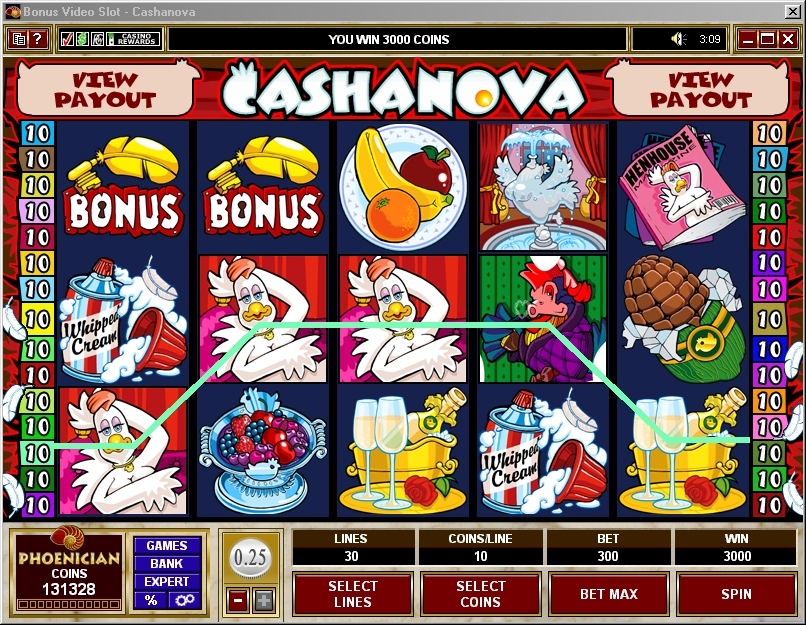 Cashanova Video Slot Phoenician Online Casino