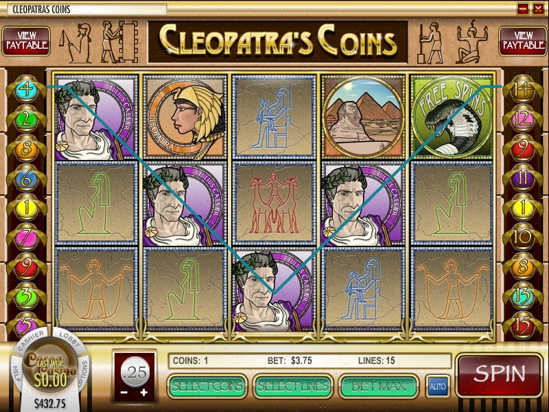 Cleopatra's Coins Slot from Rival Casinos