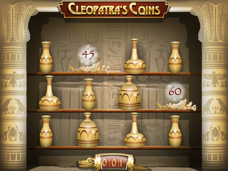 Cleopatra's Coins Slot Urn Bonus Round from Rival Casinos