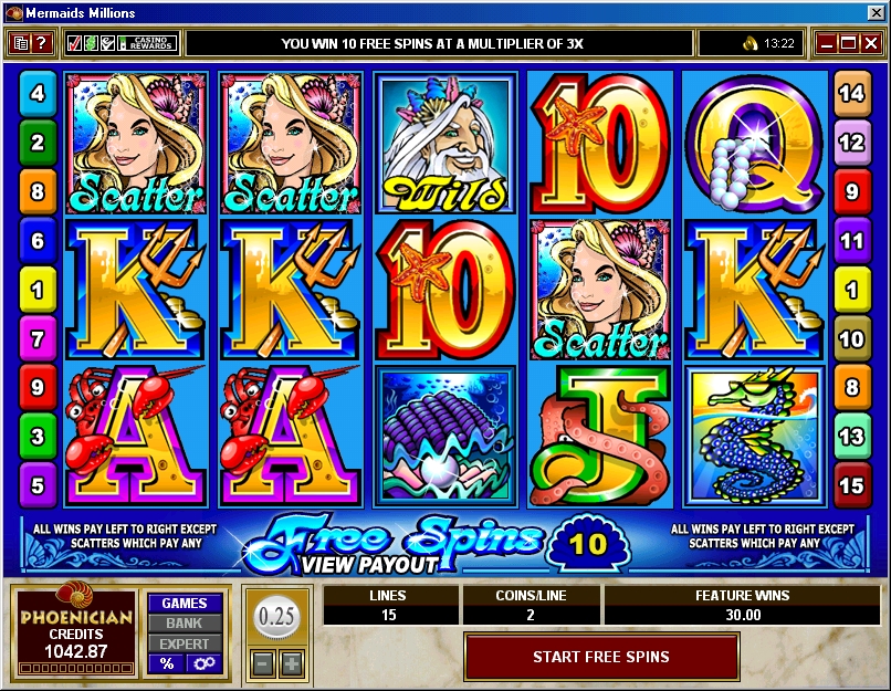 Mermaids Millions Slot Phoenician Online Casino