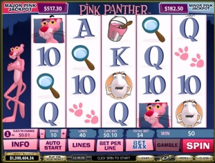 Click to play Pink Panther bonus slot