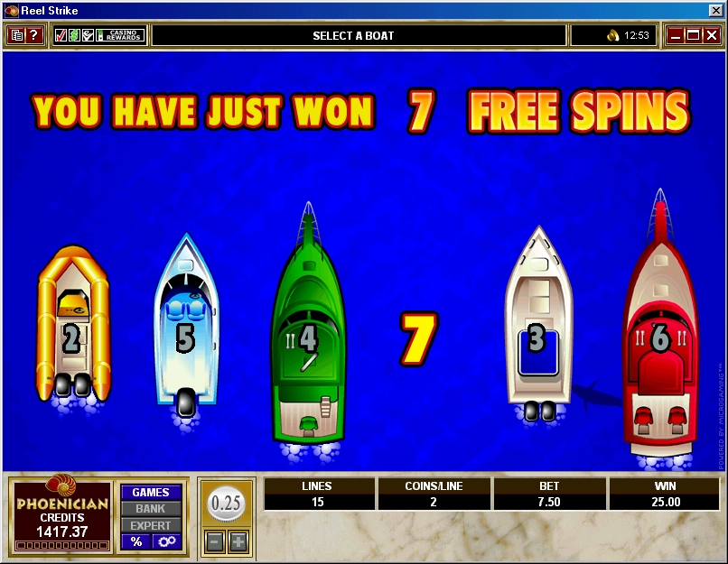 Reel Strike Treasure Chest Bonus Phoenician Online Casino
