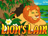 Click to play Lions Lair Real Series Bonus Slot